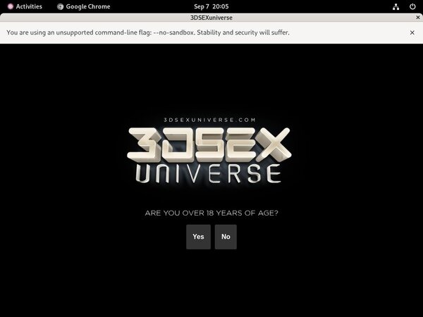 3D SexU Niverse Discreet Billing