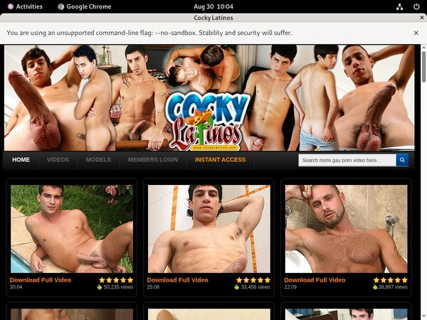 Accounts On Cockylatinos.com