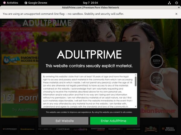 Adult Prime Discount Username