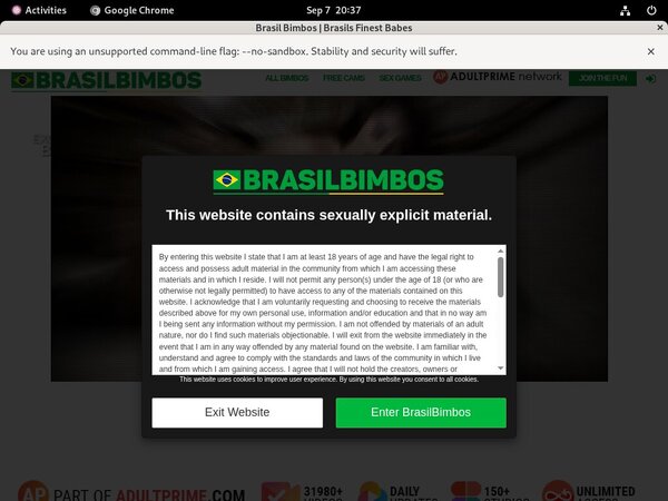 Brasil Bimbos With European Credit Card