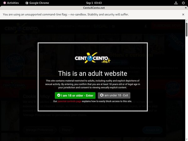 Centoxcento Get Access