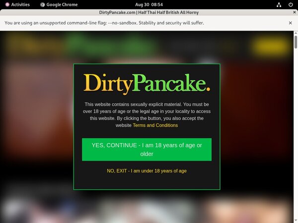 Dirty Pancake Sign