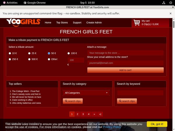 FRENCH GIRLS FEET Account Paypal