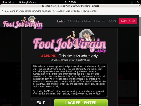 Foot Job Virgin Archive