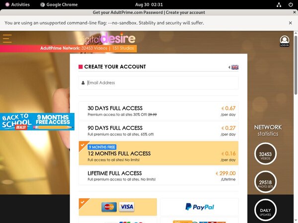 Free Digitaldesire.com Account