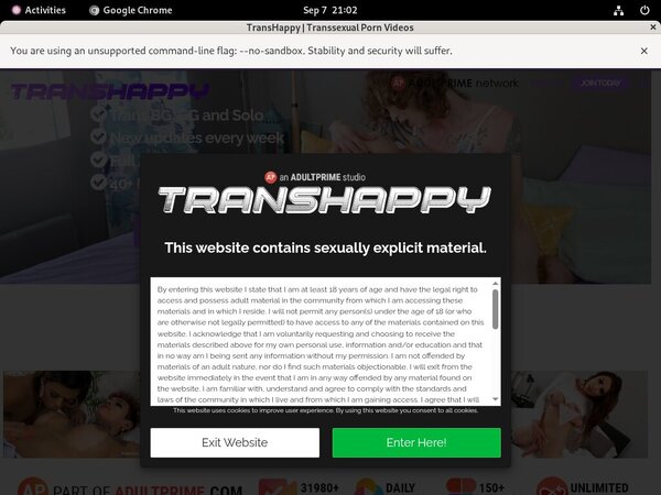 Free Trial On Happy Trans