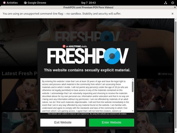 Fresh POV Password Site