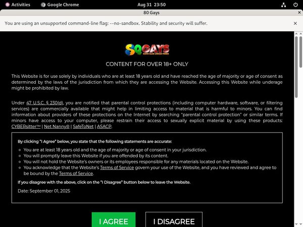 Gays 80 Login Account