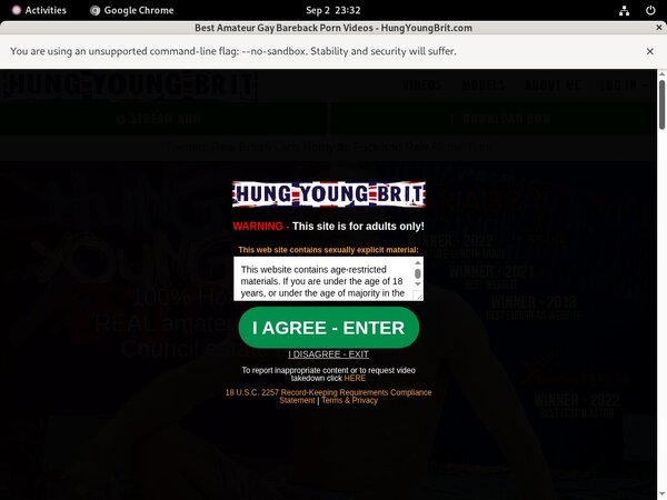 Hung Young Brit Without Credit Card