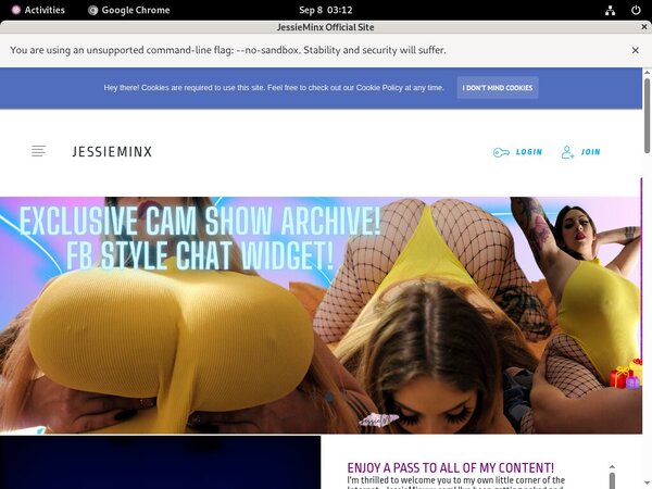 Jessieminxxx.com Member Account
