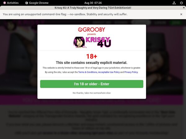 Krissy4u.com Signup Form