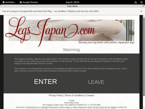 Legs Japan Order Page