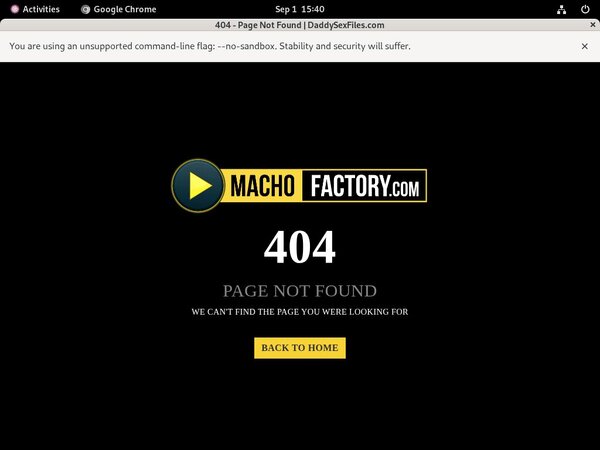Macho Factory Valid Password