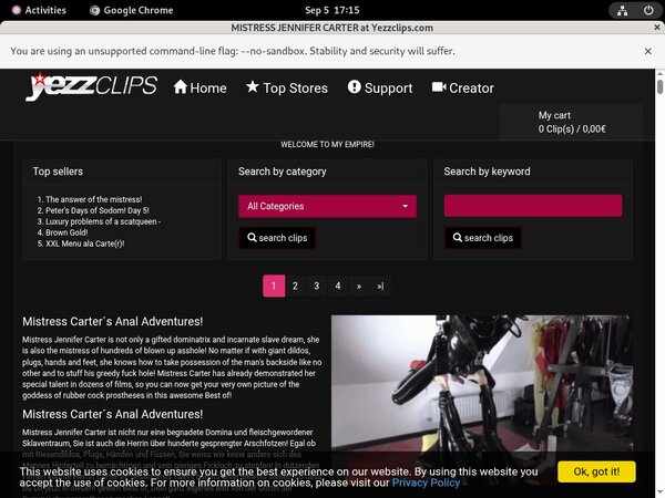 Mistress Jennifer Carter Hot