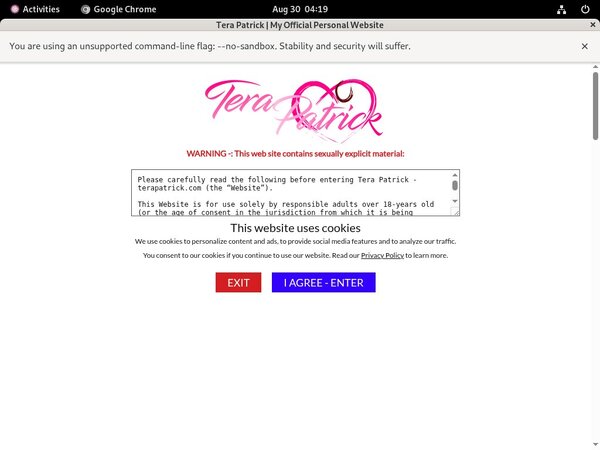 New Free Tera Patrick Account