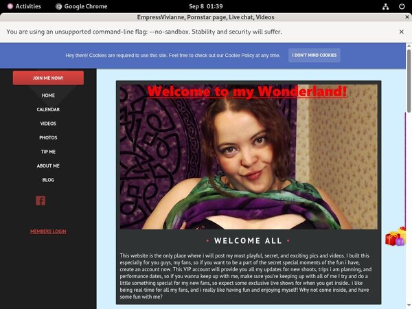 Paypal Empressvivianne.modelcentro.com Join