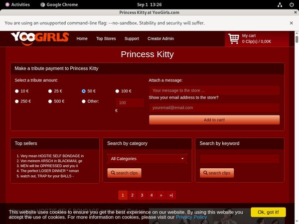 Princess Kitty Get Trial Membership