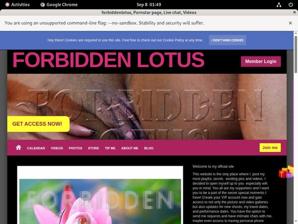 Promo Forbiddenlotus.com