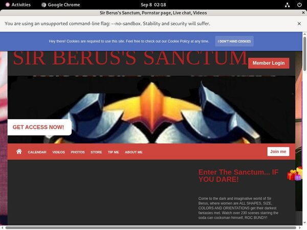 Sir Berus's Sanctum Members Discount