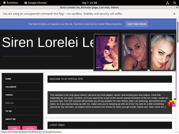 Sirenloreleileex.modelcentro.com Discount Paypal