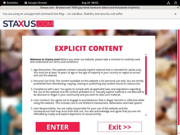 Staxus Free Passwords