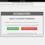 Sweatpants In Guys Sign Up