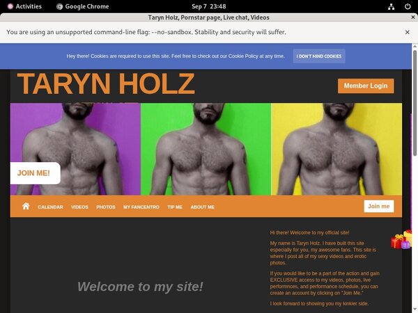 Tarynholz.modelcentro.com Member Trial