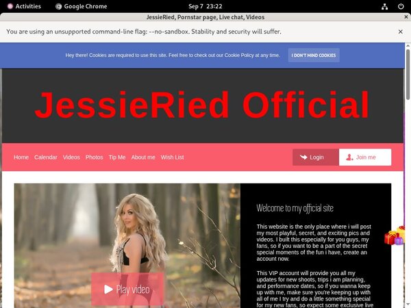 Jessieried.modelcentro.com Mobile Accounts